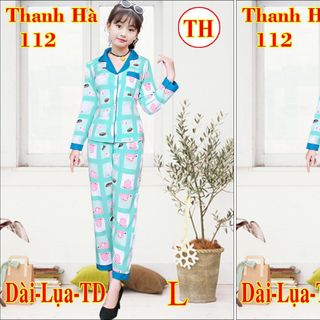 Đồ Bộ Nữ Lụa Tay Dài Quần Dài Trẻ Em