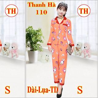 Đồ Bộ Nữ Lụa Tay Dài Quần Dài Trẻ Em