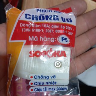 PHÍCH CẮM CÁI SOPOKA CHỊU TẢI MAX 2000W