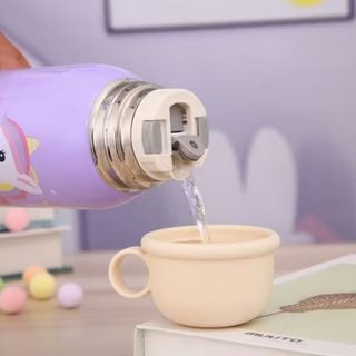 BÌNH GIỮ NHIỆT INOX 600ML HỌA TIẾT HÌNH HƯƠU
