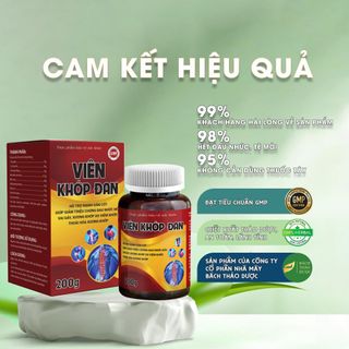 Viên Khớp Đan, hỗ trợ giảm triệu chứng thoái hoá xương khớp, đau mỏi vai gáy, hộp 200g