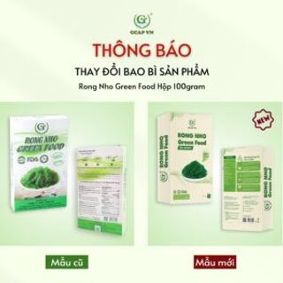 Rong nho tách nước GREEN FOOD - Hộp 100g