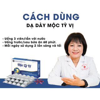 Dạ dày Mộc Tỳ Vị - Viên Uống Hỗ Trợ Dạ Dày, Giảm Đau Bao Tử, Cải Thiện Tiêu Hóa Từ Thảo Dược Thiên Nhiên, hộp 30 viên