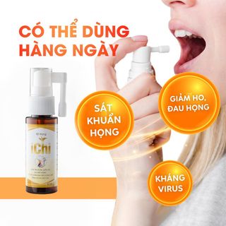 Xịt Họng ICHI - Giảm Ho, Tiêu Đờm, Khàn Tiếng, Đau Họng, Viêm Họng, lọ 30ml