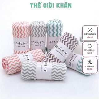 Khăn Kẻ Sọc Lau Mặt Size 30x50cm (Bao 1000 Cái) giá sỉ