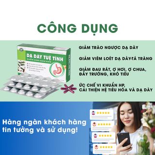 Dạ Dày Tuệ Tĩnh - Hỗ Trợ Tiêu Hóa, Giảm Đau Dạ Dày, Ngăn Ngừa Viêm Loét Dạ Dày Từ Thảo Dược, hộp 30 viên