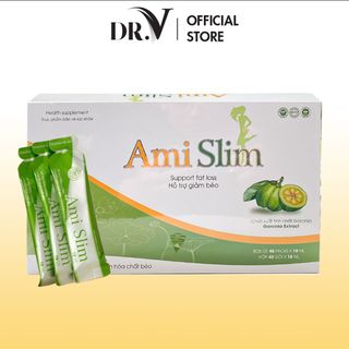 Thạch Giảm Cân Ami Slim - Giảm Cân Hiệu Quả, Đốt Mỡ Thừa Tự Nhiên, An Toàn Từ Thảo Dược, hộp mới 45 gói thạch