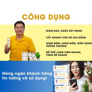 Viên Sủi Viêm Họng Ichi - Giảm Amidan, Viêm Họng, Làm Dịu Cổ Họng, Giảm Ho Đờm, hộp 20 viên, Sản phẩm của Mộc Tỳ Vị