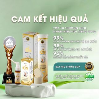 Viên Sủi Viêm Họng Ichi - Giảm Amidan, Viêm Họng, Làm Dịu Cổ Họng, Giảm Ho Đờm, hộp 20 viên, Sản phẩm của Mộc Tỳ Vị