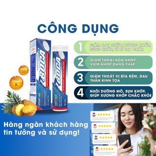 Viên Sủi BOCA - Hỗ Trợ Bảo Vệ Xương Khớp, Giảm Đau Nhức Hiệu Quả, Hộp 20 Viên