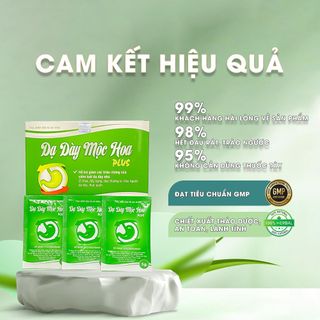 Dạ Dày Mộc Hoa Plus - Hỗ Trợ Tiêu Hóa, Giảm Đau Dạ Dày, Làm Mát Dạ Dày Từ Thảo Dược, hộp 30 gói