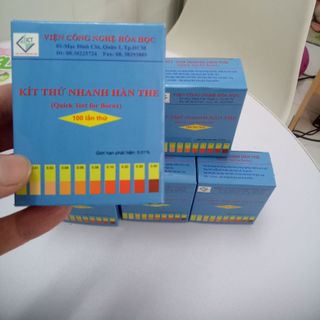 KÍT THỬ HÀN THE TRONG THỰC PHẨM