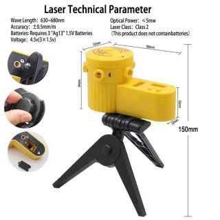 Máy Cân Bằng Laser Đa Năng Với Chân Tripod 6 Chế Độ Ngang