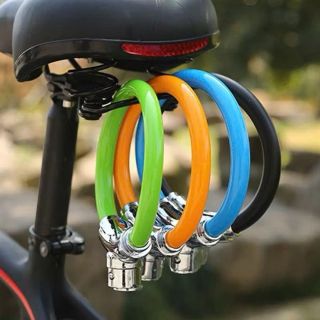 Khóa Tròn Chống Trộm, Khóa Xe Máy Xe Đạp, Dây Cáp Khóa Bằng Hợp Kim Kẽm Cho Xe Đạp Xe Máy, Khóa Xe Hình Tròn