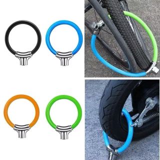 Khóa Tròn Chống Trộm, Khóa Xe Máy Xe Đạp, Dây Cáp Khóa Bằng Hợp Kim Kẽm Cho Xe Đạp Xe Máy, Khóa Xe Hình Tròn
