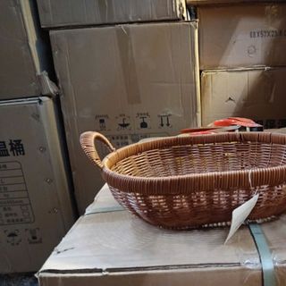 9508. Khay rổ mây đen ( Thùng 30c )