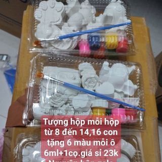 Tượng thạch cao tô màu Tuong hộp 23k