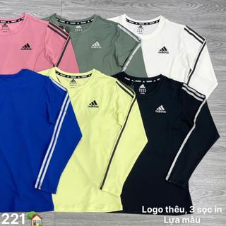 áo dài tày nữ das logo thêu sọc tay size s m l xl ri 2221 tách nửa ri được