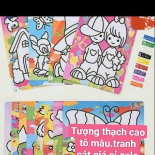 Tranh cát size lớn 21x27cm kèm 9 màu cát giá sỉ
