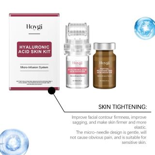 Bộ dưỡng ẩm Lăn Kim Hyaluronic Acid Skin Kit Collagen Chuyên sâu 20ml(10ml*2) (HÀNG giá Tận Xưởng)