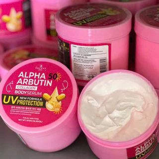 Kem Kích Trắng AlphaArbutin  Collagen Body Serum SPF50 500gr
