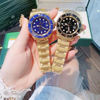 ĐỒNG HỒ NAM CAO CẤP RÔLEC MÁY CƠ VIỀN XOAY DÂY THÉP giá sỉ