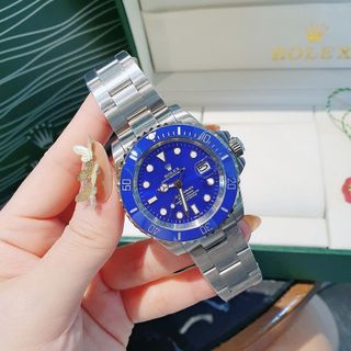ĐỒNG HỒ NAM CAO CẤP RÔLEC MÁY CƠ VIỀN XOAY DÂY THÉP