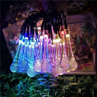 DÂY ĐÈN BI BỌT GIỌT NƯỚC TRANG TRÍ DÀI 10M CHỐNG NƯỚC CÓ NỐI
