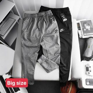 Jogger big size Nik thun poly 2 da dày mịn trơn láng, mát rượi, co giãn 4c thoải mái. 3 túi có khoá kéo, logo thêu Size : l xl 2xl 3xl 4xl /12221/8c 2 màu / ri 16c