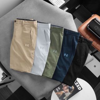 Short golf un armour vải hãng tuyệt đẹp, Chất xi giãn nhẹ tênh trơn láng, co giãn 4c thoải mái. Full tem tag, bao zip Logo thêu Size : m l xl 2xl / 2222/8c 5 màu/ ri 40c