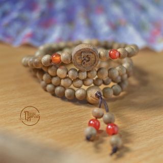 Vòng trầm  108 hạt mix charm Phúc Lộc Thọ Thiên Nhiên