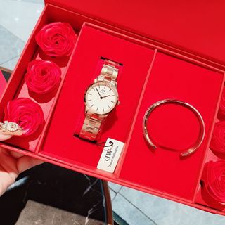 SET HOA ĐỒNG HỒ CAO CẤP DANIEL W ICONIC VÀ CUFF
