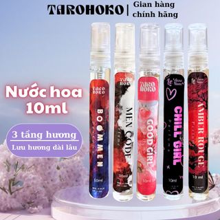 [Sale Vỏ chai mới] Nước hoa Nam Nữ (5 mùi) 10ml - Lưu hương dài lâu - Tarohoko
