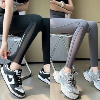 Quần dài nữ phối lưới Chất liệu: poly 2 da Size: M.L.XL.XXL Ri: 2222 Tách nửa ri được