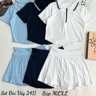 Kho về Set đùi váy 2411 mới - chất thun lạnh