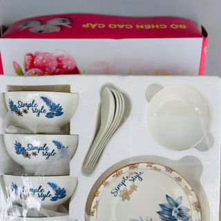 BỘ CHÉN SỨ 10 MÓN QUÀ TẶNG CAO CẤP