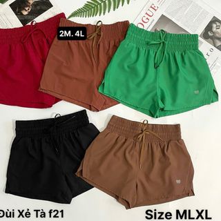 Kho xuất lô mới Quần đùi xẻ tà 2 lớp Size m l xl