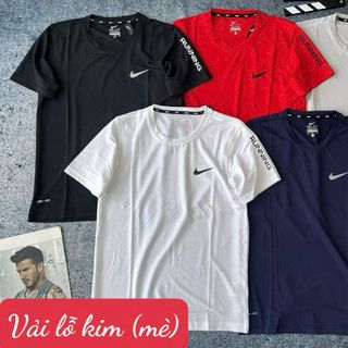 Áo nam NIK RUNNING vải lỗ kim(mè) mới Phom chất chuẩn đẹp Size (ri8c) Tỷ lệ 12221 Tách nửa ri được