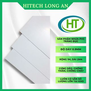 Tấm Nhựa PVC Độ Dày 0.9mm x 100cm x 240cm - PVC Plastic Rigid Sheet 090x100x2.4