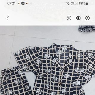 Đồ Bộ Mango Quần Ống Suông Áo Cổ Vest