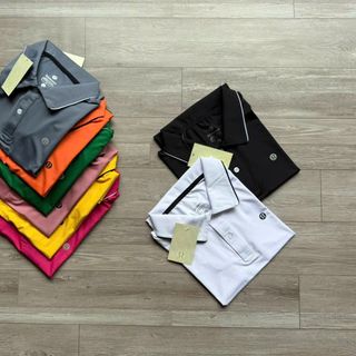 Áo cổ lá 3 lulu thun poly 4 chiều xịn ,trơn láng, mát rượi, co giãn thoải mái - Size : m l xl xxl - 8 màu Sẵn kho