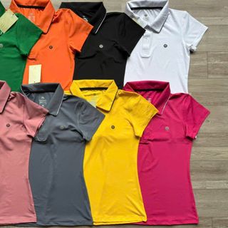 Áo cổ lá 3 lulu thun poly 4 chiều xịn ,trơn láng, mát rượi, co giãn thoải mái - Size : m l xl xxl - 8 màu Sẵn kho