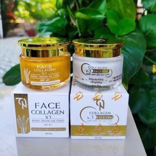 Kem face ngày collagen x3