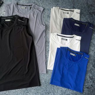 Áo sát nách nam thun lạnh Pors mới Thun chính phẩm siêu mịn đẹp Phom chất chuẩn đẹp Size (ri8c) Ri 2222 Tách nửa ri được