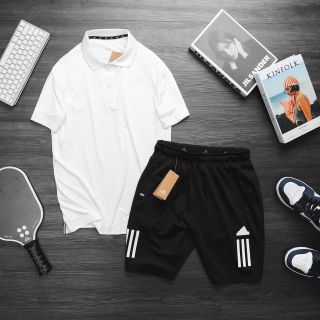 Set das thun poly 2 da trơn láng , co giãn 4c, 3 túi khoá kéo. Size : m l xl 2xl 3xl /12221/8 set 5 màu / ri 40 set