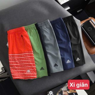 Tổng Short xi giãn/ thun poly dày dặn mịn mát, trơn láng, co giãn 4c, 3 túi có khoá kéo. Full tem tag, bao zip Size : m l xl 2xl 3xl /12221/8c 50 màu