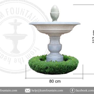 Đài phun 1 tầng Kum Vintuly H113 x D80 cm
