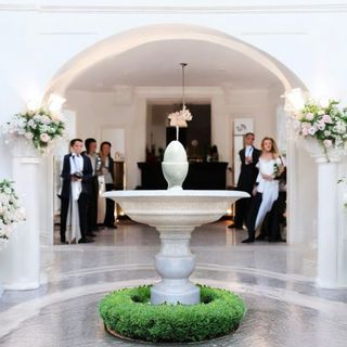 Đài phun nước sân vườn 1 tầng tích hợp sẵn thiết bị cao 66cm