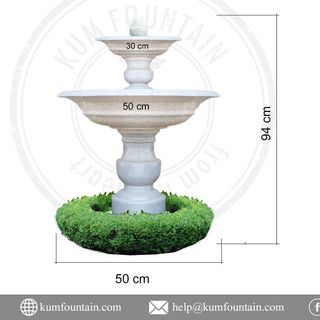 Đài phun nước mini 2 Tầng Kum Vcenery H94 x D50cm