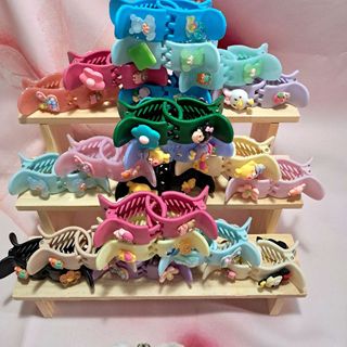 KẸP CÀNG CUA 5 RĂNG ĐÍNH CHARM XINH ĐỦ LOẠI